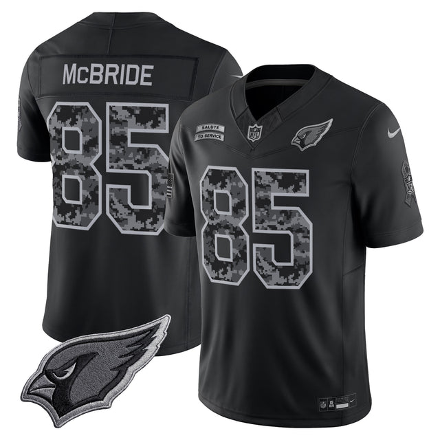 Arizona Cardinals 2026 Salute to Service Vapor Limited Jersey - All Stitched - Trey McBride — view 1
