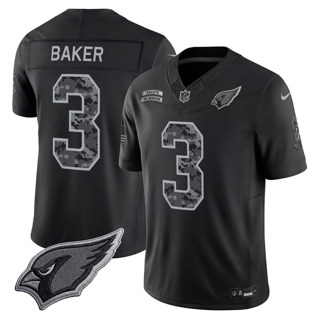 Arizona Cardinals 2026 Salute to Service Vapor Limited Jersey - All Stitched - Budda Baker — view 1