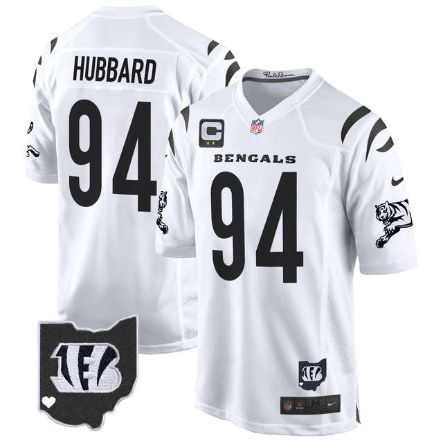 Men's Cincinnati Bengals 2024 Game Jersey - All Stitched - White Limited - Sam Hubbard — view 1